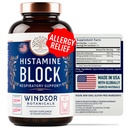Histamín Blocker pre alergie - Quercetin, Stinging Nettle Flavonoidy Prírodné antihistaminiká Tablety - Alergy Relief Doplnky a antihistaminiká pre dospelých - 60 Vegan Histamín Block Kapsule