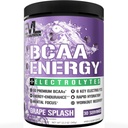 EVL BCAA Aminokyseliny Powder - BCAA Energy Pre cvičenie Powder for Muscle Recovery Sean Growth and Endurance - Rehydrating Post Workout Recovery Nápoj so 6 Key Electrolytes - Grape Splash
