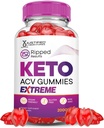 Justified Laboratories Ripped Results Keto ACV Gummies Extreme 2000MG Ripped Results Keto Gummies Apple Cider Ocogar Formulated with Pomegranate Beet Juice Powder B12 Vegan Non GMO 60 Gummy