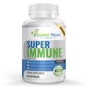 Super Wellness Immune Booster - Quercetin Imunity Support, 25 Vitamíny, bylinky, Superfoods, Huby - Vitamíny C & E - Selenium - Turmerica - Immune Defense Supplement - 60 Kapsule