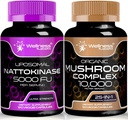 Nattokináza Supplement Kapsule - 5000 FU - Enzymes from Pure Japanese Natto Extract 