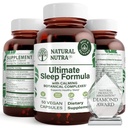 Prírodné Nutra Ultimate sleep Formula, harmanček na podporu Relaxácia a zníženie nočnej úzkosti, Pomôžte vám pád Asleep Rýchlejšie, 50 Kapsule
