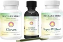Dr Clark Store Intestine Support & Cleanse Kit - s originálnou zelenou tinktúrou z Black Walnut Hulls, Wormwood, a Cloves-Helps Udržujte optimálnu črevnú funkciu