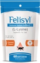 Felisyl Immune System Support for Cats - Amino Acid L-Lysine - Produce Antibodies - Healthy Tissue, Respiratory Health, Vision - 60 Soft Chews