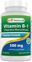 Najlepšie prírodné vitamín B1 ako tiamín mononitrát 500 mg 120 tabliet (120 počet (Pack of 1))