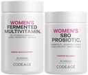Codeage Ženy Multivitamínová zmes: Ženy Formula & Ženy Probiotické denné vitamíny