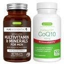 Multivitamín a minerály pre mužov + vysoká absorpcia CoQ10 100mg 120 Softgels Energy Bundle, Trvalé uvoľňovanie Advanced Multivitamín + CoQ10 s vitamínom E & D-Limonene, podľa Igennus