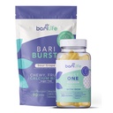 Bari Life Just One, Once Daily Bariatric Multivitamín so železom (30 tabliet) a BariBurst Calcium Citrate Soft Chews for Gastric Bypass, Gastric Sleeve and Duodenal Switch (Sour Grape)