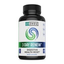 Zhou 3 Day Renew - Probiotiká pre tráviace zdravie, probiotiká pre mužov a ženy, zdravie a prírodné obnovenie podpory doplnok s zázvorom a Aloe - 27 Veg Caps