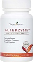Young Living Allerzyme - 90 ct Dietary Supplement Kapsule - Vegetariánsky Enzyme Complex s Tarragon a Ginger Premium Essential Oils for Tráviaca podpora