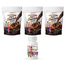 BariatricPal 90-Deň Bariatric vitamín Bundle (Multivitamín One 1 za deň! Kapsula s 45 mg Železo a vápnik Citrát Soft Chews 500 mg s probiotikami - Belgická čokoláda Karamel)
