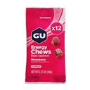 GU Energetické žuvačky, Jahodové energetické Gummy s elektrolytami, Vegan, bezlepkové, Kóšer, 20 mg kofeínu, a Mliečne bez On-the-Go Energia pre akékoľvek cvičenie, 12 Vreciek (24 Servíruje celkom)