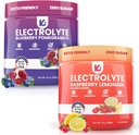Keppi Keto Electrolytes Powder Bundle No Cukor - Zero Carbs - Made in USA - Advanced Hydration, Performance & Recovery - Malinová citrónová a čučoriedkové granátové jablko chuť - mieša ľahko bez zhlukov