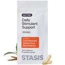Stasis Daytime Energy & Focus Supplement to Pair with Your Stumulant - New & Improved Formula for All-day Energy, Mood & Brain Support - Nootropics with Addded CoQ10 & Rhodiola Rosea (25 Servings)