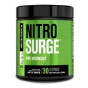 Jacked Factory NITROSURGE Pre Cvičenie Supplement - Nekonečná energia, okamžitá sila získava, jasné zameranie, intenzívne čerpadlá - NO Booster & Výkonný preworkout Energy Powder - 30 Slúži, Arktická biela