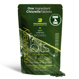 Oživeniebity - Organic Chlorella Tablets - Plant-Based Algae Superfood - Chlorofyl - Cracked Cell Wall - Energy - Immune System - Detox - Keto - Vegan - Non-GMO - Veľké vrecko - 1000 Tablety