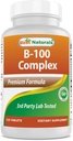 Najlepšie prírodné B-100 Complex pre dospelých, 120 Tablety