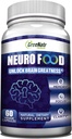 GreeNatr Brain Supplements for Memory and Focus - Ginko Biloba Kapsule Brain Booster Supplement with B1, Kyselina listová a vápnik - Pamäte Supplements for Cognitive & Brain Health 60 Kapsule (1 fľaša)
