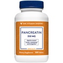 Vitamín Shoppe Pankreaten 500MG, Natural Digestive Enzyme Supplement, podporuje trávenie tukov, bielkovín, karbohydrátov (100 tabliet)
