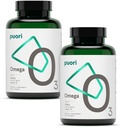 Puori Omega 3 Fish Oil Supplement - Ultra Pure & Burpless Wild Caught Fish Oil s 2000mg Omega 3 Mastné kyseliny, 1250mg EPA & 500mg DHA podporuje srdce, mozog a zdravie očí - IFOS Certified - 240 Softgels