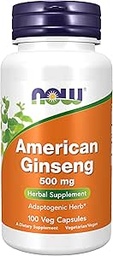 Teraz Foods American Ginseng, 100 Kapsule, 500 mg (Pack of 3)