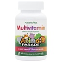 Natures Plus Animal Parade Detské žuvacie multivitamíny - 90 Zvieracie-Shaped Tablety - Prírodné rozmanité príchute - Vegetariánska, Gluten Free - 45 Serviv