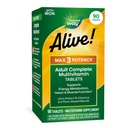 Príroda žije! Max3 Potency Daily Multivitamín, Metylated B12 and Folát, Ultra Potency B-vitamíny na podporu energetického metabolizmu*, 90 tabliet
