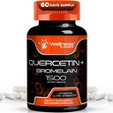 Quercetin s bluelain Supplement - 1500 mg - Immune Support and Heart Health Capsules for Muži a ženy, Quercetin Supplements Helps Support Joint & Healthy Respiration System - 120 Gróf