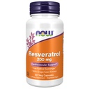 TERAZ Foods Supplements, Natural Resveratrol 200 mg with Red Wine Extract, 60 Veg Kapsule