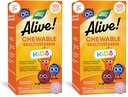 Príroda žije! Denné detské žuvacie multivitamíny, podporuje kosť, oko a imunitné zdravie*, Orange & Berry Fruit Ochutené, bez lepidla, 120 žuvacích tabliet (Backaging May Vary) (Back of 2)