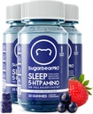 Sugarbear Sleep Gummy 3 mesiac Supply, Extra Strength Melatonin 6mg, for Men & Women, Vegan Vitamin B6, L- Theanine, 5 HTP, Valerian, Sleep Aid for Adults & Teens, Certified Kosher, Halal, Cruelty-Free
