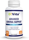 Advanced Adrenal Support with Ashwagandha, Panax Ginseng, Podporuje Adrenal Gland Health 2-Month Supply (60 non-GMO kapsule)