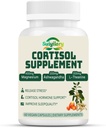 Cortisol Supplement for Women Men, Hormone Balance, Hormonium, Ashwagandha, Rhodiola, L-Theanine, Vitamín B6 & B12, Mood, Focus, Sleep Support, Vegan 60 Kapsule