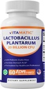 Vitamatic Lactobacillus Plantarum - 20 miliárd na DR Kapsule - 60 gróf - Podpora trávenia - Vyrobené z prebiotického inulinového vlákna