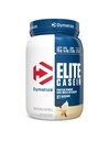 Dymatize Elite Casein Protein Powder, Slow Absorbing with Muscle Building Amino Acides, 100% Micellar Casein, 25g Protein, 5.4g BCAAs & 2.3g Leucine, Helps Jednodňové zotavenie, hladká Vanilla, 2 libra