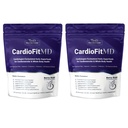 1MD Nutrition CardioFitMD - Vegan Repets Superfood Keto- Heart Health Powder - Nitric Oxide Supplement - Repa Root Powder for Healthy Krvný tlak & Circulation - High Fiber Drink - 30 dní (2-Pack)