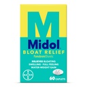 Midol Bloat Relief Caplets with Pamabrom, Relieve Bloating Symptoms Before and During Your Obdobie, Poskytuje až 6 hodín úľavy pre ženy, 60 Počet