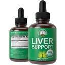 USDA Organic Pečeň čistiť Detox a opravy. 6-in-1 Liquid kvapky s organickým mliekom Thitle, Artičoky extrakt, a viac. Zero cukor, Pečeň Zdravie Podpora Tinktúra Dodatok Alternatívne k kapsulám