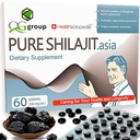 Natural Pure Shilajit Tablety Analógové Raw Resin Mumiyo Dry Drops 60 tabliet - 200 mg 100% Himalájsky doplnok s 85+ Stopové minerály pre energiu a metabolizmus, Immune Support - Ideálne pre mužov a ženy