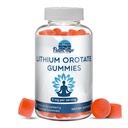 Lítium Orotate Gummies 5mg za službu - tretia strana testované, Plant Based. Alternatíva pre Lítium kvapky alebo tabletky. Stopové minerály pre Mood Support- Jahoda Ochutené Lítium Doplnky- 60 Počet