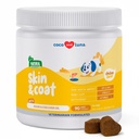 Omega 3 Rybí olej pre psy - Skin & Coat Supplement with Cod Liver Oil, Algae, EPA & DHA Mastné kyseliny pre psov Shedding, Svrbenie Relief, Hot Spots, Kožné alergie, Joint & Heart Support - 90 Mäkké Chews