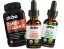 Candi Cleanse & Oregano Oil kvapky - Organický olej Oregano kvapky Tekuté a čierne Walnut Wormwood - Extra sila Prerastenie Balance Complex, Natural Oral Gut Cleanser Detox Zdravotné doplnky Kapsule
