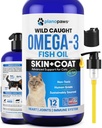 Omega 3 Rybí olej pre mačky - Lepšie ako lososový olej - Kitten a Cat Vitamíny a doplnky - Cat Liečba lupín - Tekutý rybí olej pre domáce zvieratá - Shedding Support - Mačka Zdravie Zásoby pre všetky vekové kategórie