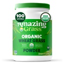 Amazing Grass Wheat Grass Powder: 100% celozrnný pšeničný prášok na trávu pre energiu, Detox & Imunity Support, Chlorofyl Providing Greens, 100 Servings
