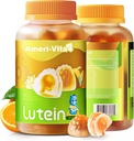 Bez cukru Lutein 5mg Gummies for Eyes Health: with 1mg Zeaxantin, Lutein Supplements Eye Vitamines filled Gummies Lutein Supplement for Vision and Blue Light Protection,Orange Flavor, 60 Count