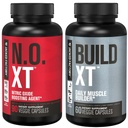Jacked Factory Muscle Builder Supplement Stack - Build-XT Muscle Builder & N.O. XT Oxid dusnatý Posilňovač pre Duálnu podporu (30 dní dodávky)