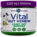 Vital Planéta - Vital Gut nový prášok doplnok pre leaky Gut Opravy s L-Glutamine, Marshmallow a zázvor koreň, DGL Licorice Root a organické Aloe Vera, L Glutamine 6000mg 6.88 oz