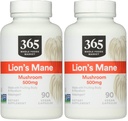 365 podľa trhu s celými potravinami, Lion's Mane, 90 grófov (Pack of 2)