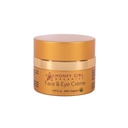 Honey Girl Organics Face & Eye Crème, USDA Certified Organic Facial Hyscinizer & Pod očným krémom pre vrásky, tmavé kruhy a opuchy w/Hydrating Honey, Beeswax, Essential Oils & EVOO. 1.75oz