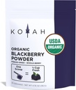 KOYAH - Organický BlackBerry prášok: 30 porcií (1 odmerka = 1/4 pohár čerstvé): mrazený, celý-Berry prášok, surový